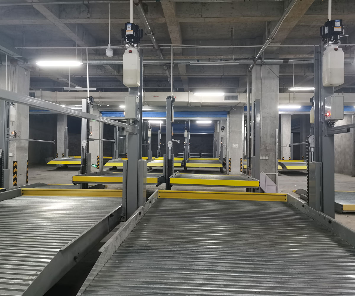 咸宁市两层升降横移式机械立体车库过规划