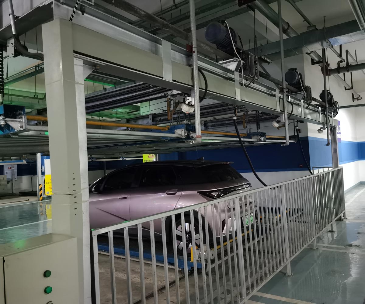 长沙县PSH2二层升降横移机械式停车设备
