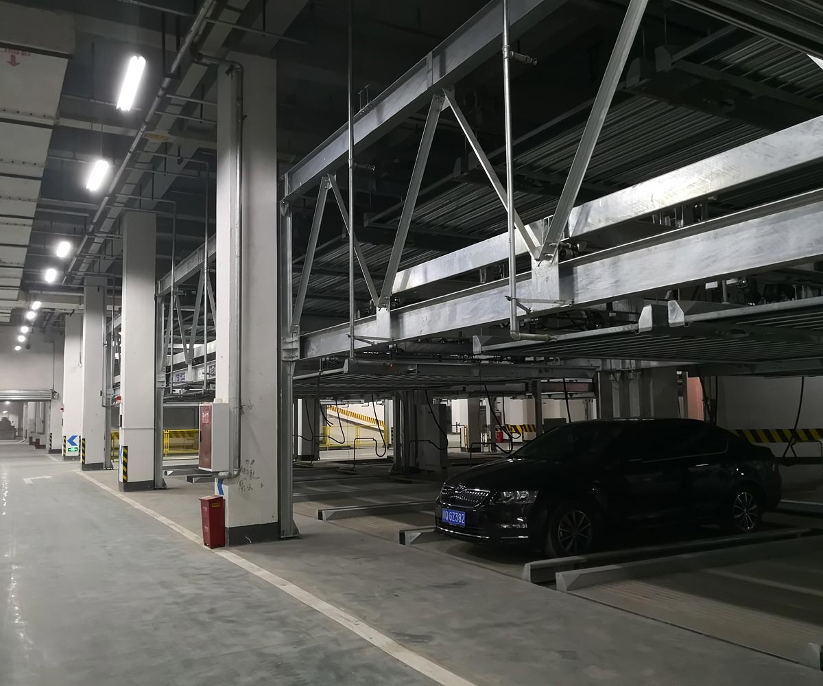 阳新县PSH2重列二层升降横移机械式停车设备