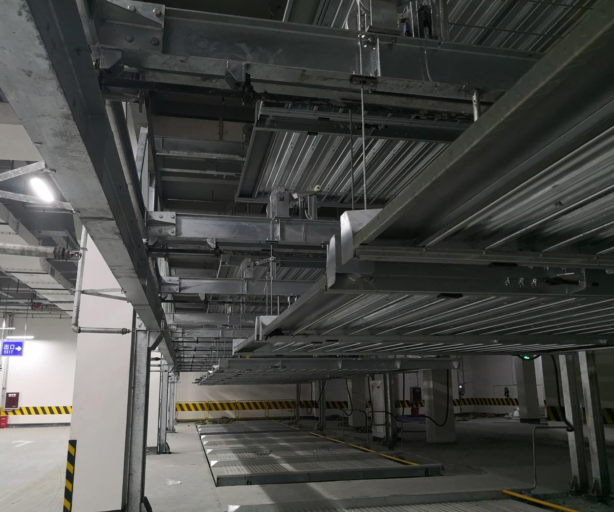 安陆市负一正四地坑式PSH5D1五层升降横移机械式停车设备